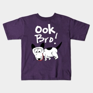 The Silly Dog Says Ook Bro About Sneakers (Style 3) Kids T-Shirt